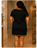 Bamenda Heritage Two-Pocket Dress – Black