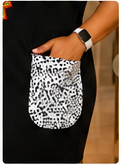 Bamenda Heritage Two-Pocket Dress – Black
