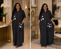 Zola Black & White Maxi Dress