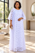 White Straight Lace Boubou